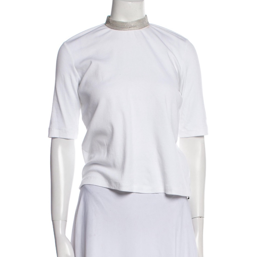 Fabiana Filippi white short sleeve top